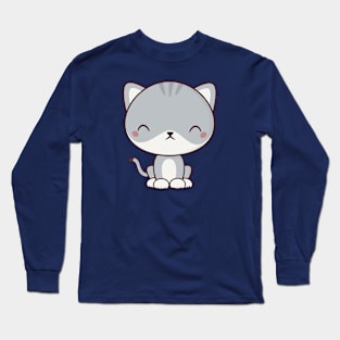 Kawaii Cute Kitten Cat Long Sleeve T-Shirt